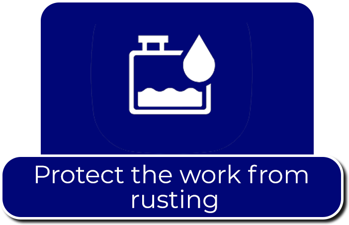 Protect The Work fron Rusting