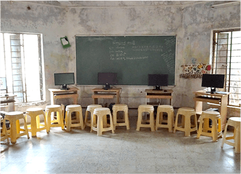 Computers with UPS Donation by Hardcastle in Primary School Chikalwada