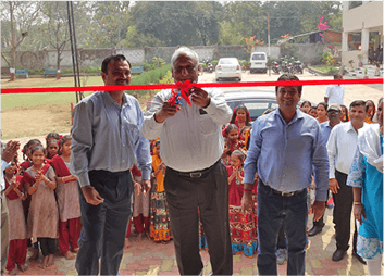 Payer Hall Construction and Computer Donation by Harcastle at Primary School in Malkhet, Nagama