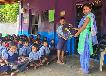 Muscial Instruments Donated by Hardcastle at Primary School, Malkhet